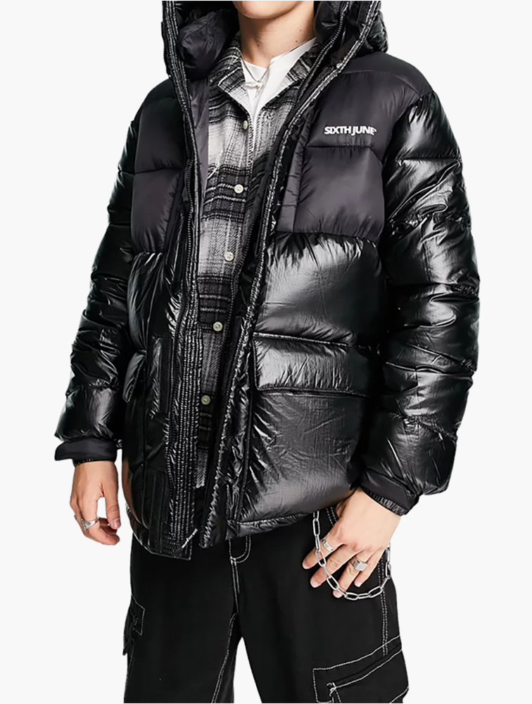 MyRunway | Shop Sixth June Black Technical Oversize Puffer Jacket